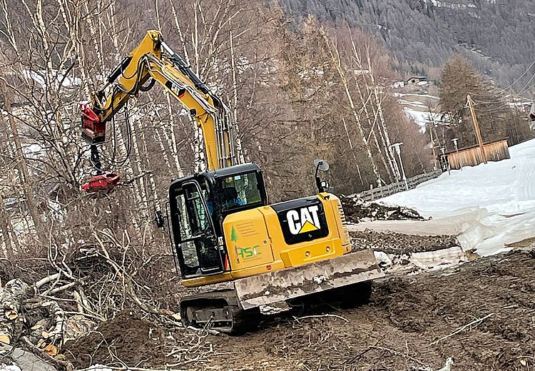 Holzbringung mit Seilwinde